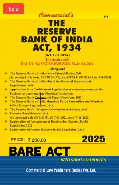  Commercial's Reserve Bank of India Act, 1934